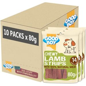 Good Boy Lamb Strips Natural Dog Treats Wheat and Cereal Free Recipe Bulk Box 10 x 80g Good Boy Lamb Strips Natural Dog Treats Wheat and Cereal Free Recipe Bulk Box 10 x 80g