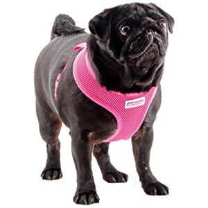 Ancol Viva Lightweight Breathable Padded Comfort Mesh Dog Harness in Pink Reflective Air Mesh Harness with Adjustable Fit Large 53-74cm Ancol Viva Lightweight Breathable Padded Comfort Mesh Dog Harness in Pink Reflective Air Mesh Harness with Adjustable Fit Large 53-74cm