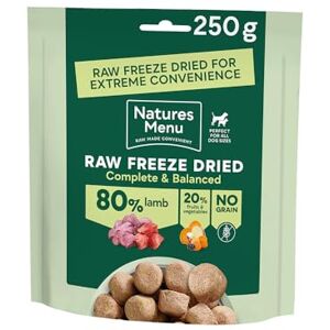 Natures Menu Freeze Dried Dog Food 80/20 Lamb 250g Natures Menu Freeze Dried Dog Food 80/20 Lamb 250g