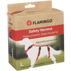 Flamingo Dog Safety harness Zera Red L 60-85cm 70-100cm 56-95cm 25mm Flamingo Dog Safety harness Zera Red L 60-85cm 70-100cm 56-95cm 25mm