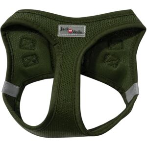 JACK AND VANILLA , Adjustable Breathable Mesh Dog Harness, Optimal Comfort, Reinforced Safety with Reflective Straps, Size 49-55 cm, Green, Expedition Model JACK AND VANILLA , Adjustable Breathable Mesh Dog Harness, Optimal Comfort, Reinforced Safety with Reflective Straps, Size 49-55 cm, Green, Expedition Model