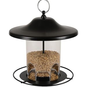 Flamingo SILO BIRD TABLE SEEDS WILMER METAL BLACK 21,5x21,5x20,5CM Flamingo SILO BIRD TABLE SEEDS WILMER METAL BLACK 21,5x21,5x20,5CM