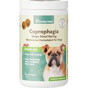 Overby Farm Coprophagia Soft Chews for Dogs, 60-Piece, 132 g Overby Farm Coprophagia Soft Chews for Dogs, 60-Piece, 132 g