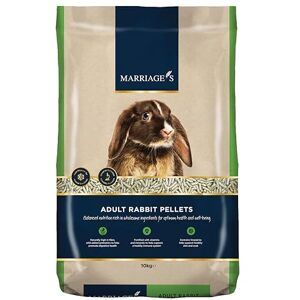 Marriage's Marriage’s Adult Rabbit Food, Rabbit Pellets for a Healthy Weight and Immune System, Indoor Rabbit Food with Sunflower Seed, High in Fibre, 100% Nutri Pressed, Suitable for 20 Weeks and Older (10kg) Marriage's Marriage’s Adult Rabbit Food, Rabbit Pellets for a Healthy Weight and Immune System, Indoor Rabbit Food with Sunflower Seed, High in Fibre, 100% Nutri Pressed, Suitable for 20 Weeks and Older (10kg)