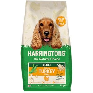 HARRINGTONS Complete Dry Adult Dog Food Turkey & Veg 4kg (Pack of 3) Made with All Natural Ingredients (Packaging may vary) HARRINGTONS Complete Dry Adult Dog Food Turkey & Veg 4kg (Pack of 3) Made with All Natural Ingredients (Packaging may vary)