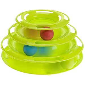 Ferplast Interactive Cat Toy TWISTER Teaser Cat Toy with Non-Slip Feet, 4 Layers, 3 Balls Included, Ø 24.5 x 13 cm Ferplast Interactive Cat Toy TWISTER Teaser Cat Toy with Non-Slip Feet, 4 Layers, 3 Balls Included, Ø 24.5 x 13 cm