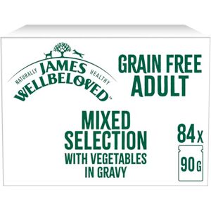James Wellbeloved Adult Dog Food Mixed Selection in Gravy Pouch 84 x 90 g James Wellbeloved Adult Dog Food Mixed Selection in Gravy Pouch 84 x 90 g