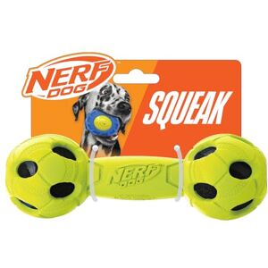 Nerf Dog Bash Green Rubber Tennis Barbell - Dog Toy Nerf Dog Bash Green Rubber Tennis Barbell - Dog Toy