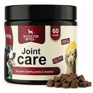 Booster Bites Joint Care for Dogs 60 Soft Chews Natural Joint Supplements for Dogs with Glucosamine, Chondroitin, MSM, Turmeric & Green Lipped Mussel Dog Mobility Supplements for Hip & Joint Booster Bites Joint Care for Dogs 60 Soft Chews Natural Joint Supplements for Dogs with Glucosamine, Chondroitin, MSM, Turmeric & Green Lipped Mussel Dog Mobility Supplements for Hip & Joint