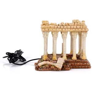 CLASSIC Akropolis Aquarium Ornament with LED Uplights – Ancient Greek Ruins Fish Tank Decoration – 165 x 135 x 135mm CLASSIC Akropolis Aquarium Ornament with LED Uplights – Ancient Greek Ruins Fish Tank Decoration – 165 x 135 x 135mm