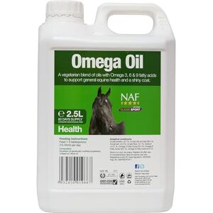 NAF Omega Oil 5L – Natural Source of Omega 3, 6 & 9 Fatty Acids for Horses – Supports Coat Shine, Skin Health, Condition & Performance Energy NAF Omega Oil 5L – Natural Source of Omega 3, 6 & 9 Fatty Acids for Horses – Supports Coat Shine, Skin Health, Condition & Performance Energy