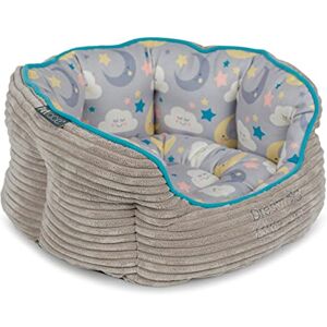 Petface (Little ) Grey Cord Kitten and Puppy Bed with Reversible Cushion, Machine Washable (Pack of 1) Petface (Little ) Grey Cord Kitten and Puppy Bed with Reversible Cushion, Machine Washable (Pack of 1)