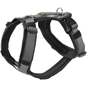HUNTER Maldon UP Dog Harness, Colour: Black/Grey, Soft Padded and Comfortable, Highly Reflective by 3M Scotchlite, Adjustable to 4 Positions, with Padded Handle (from S-M), Size: M-L HUNTER Maldon UP Dog Harness, Colour: Black/Grey, Soft Padded and Comfortable, Highly Reflective by 3M Scotchlite, Adjustable to 4 Positions, with Padded Handle (from S-M), Size: M-L