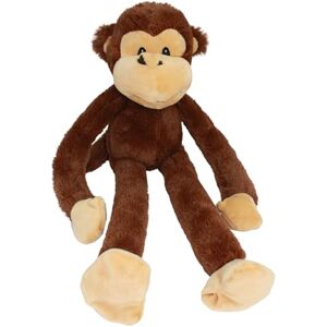 Multipet Swingin Safari Monkey Large Plush Dog Toy with Extra Long Arms and Legs with Squeakers, Brown, 22-Inch Multipet Swingin Safari Monkey Large Plush Dog Toy with Extra Long Arms and Legs with Squeakers, Brown, 22-Inch