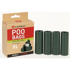 Flamingo POOP BAG RECYCLED POCO XL GREEN 8x15PCS Flamingo POOP BAG RECYCLED POCO XL GREEN 8x15PCS