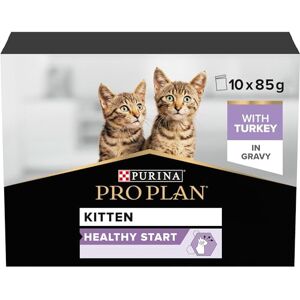 Pro Plan Kitten Healthy Start Turkey in Gravy Wet Cat Food 10x85g, Pack of 4 Pro Plan Kitten Healthy Start Turkey in Gravy Wet Cat Food 10x85g, Pack of 4