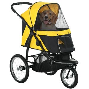 PawHut Pet Stroller - Yellow PawHut Pet Stroller - Yellow