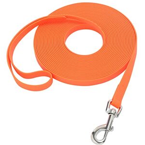 Qiaosite Waterproof Long Leash Durable Dog Recall Training Lead Great for Outdoor Hiking, Training, Yard, Beach and Swimming (Orange, 15ft) Qiaosite Waterproof Long Leash Durable Dog Recall Training Lead Great for Outdoor Hiking, Training, Yard, Beach and Swimming (Orange, 15ft)