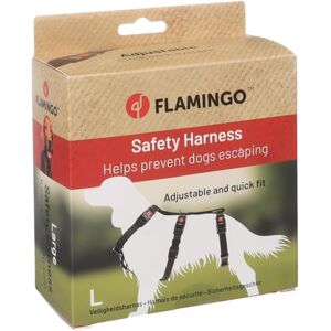 Flamingo Dog Safety harness Zera Black L 60-85cm 70-100cm 56-95cm 25mm Flamingo Dog Safety harness Zera Black L 60-85cm 70-100cm 56-95cm 25mm