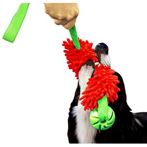 Dingo Waldemar Rutkowski DINGO Floatable Tug Toy with a Flavoured Ball and Bungee Handle, Handmade Dog Chaser for Play, Tug of War, Agility, Fetch, Water Training, Microfiber Red 15588-2 Dingo Waldemar Rutkowski DINGO Floatable Tug Toy with a Flavoured Ball and Bungee Handle, Handmade Dog Chaser for Play, Tug of War, Agility, Fetch, Water Training, Microfiber Red 15588-2