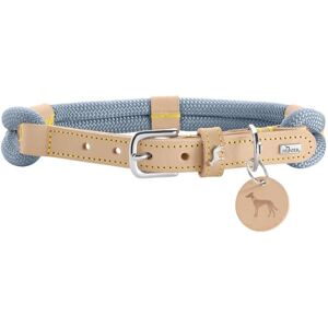 HUNTER Malia Dog Collar Colour: Dove Blue/Natural, Made of Soft Rope and Robust Leather, Lightweight, Durable, Modern & Elegant Look, Fresh Colours, Made in Germany, Size: 45 HUNTER Malia Dog Collar Colour: Dove Blue/Natural, Made of Soft Rope and Robust Leather, Lightweight, Durable, Modern & Elegant Look, Fresh Colours, Made in Germany, Size: 45