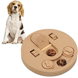 Relaxdays Interactive Intelligence, Dogs, Food Toy, Treat Hiding, Sniffing Puzzle Game, MDF, Natural Wood, Fibreboard, 4x23x23 cm Relaxdays Interactive Intelligence, Dogs, Food Toy, Treat Hiding, Sniffing Puzzle Game, MDF, Natural Wood, Fibreboard, 4x23x23 cm