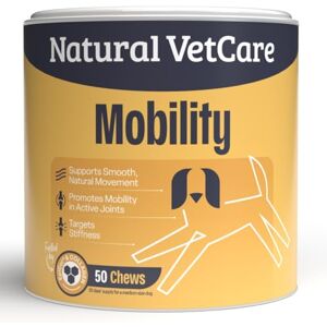 Natural VetCare MOBILITY CHEWS 225g for Dogs – Supports Smooth Natural Movement, Promotes Mobility & Active Joints, Targets Stiffness – Daily Joint Support Supplement Natural VetCare MOBILITY CHEWS 225g for Dogs – Supports Smooth Natural Movement, Promotes Mobility & Active Joints, Targets Stiffness – Daily Joint Support Supplement