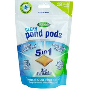 Blagdon Clean Pond Pods, Clears Blanket Weed, Reduces Filter Cleaning, Feeds Aquatic Plants, Eats Pond Sludge, Removes Chlorine, Makes Tap Water Safe, Pet & Wildlife Safe (pack of 12 pods) Blagdon Clean Pond Pods, Clears Blanket Weed, Reduces Filter Cleaning, Feeds Aquatic Plants, Eats Pond Sludge, Removes Chlorine, Makes Tap Water Safe, Pet & Wildlife Safe (pack of 12 pods)