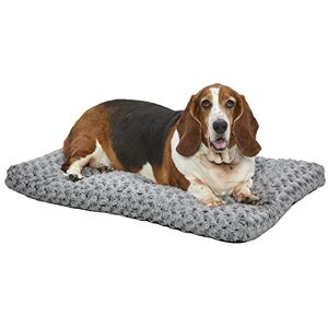 MidWest Homes for Pets Intermediate QuietTime Deluxe Gray Ombré Swirl Plush Pet Bed, Machine Washable, Non-Skid Bottom, Soft Crate Mat for 91 cm Crates MidWest Homes for Pets Intermediate QuietTime Deluxe Gray Ombré Swirl Plush Pet Bed, Machine Washable, Non-Skid Bottom, Soft Crate Mat for 91 cm Crates
