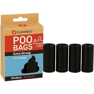 Flamingo POOP BAG FORTA BLEKZ BLACK 4x15PCS Flamingo POOP BAG FORTA BLEKZ BLACK 4x15PCS