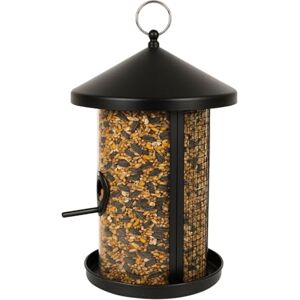 Flamingo SILO BIRD TABLE SEEDS AND NUTS EIRA METAL BLACK 19x20x31CM Flamingo SILO BIRD TABLE SEEDS AND NUTS EIRA METAL BLACK 19x20x31CM