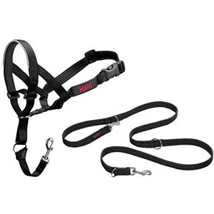 Halti Headcollar Size 3, Black & Training Leash Size Large, Black Combination Pack Stop Your Dog Pulling on the Leash. Adjustable, Lightweight with Padded Nose Band. Suitable for Medium Dogs Halti Headcollar Size 3, Black & Training Leash Size Large, Black Combination Pack Stop Your Dog Pulling on the Leash. Adjustable, Lightweight with Padded Nose Band. Suitable for Medium Dogs