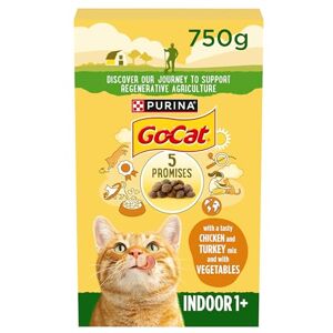 Go-Cat Indoor Chicken Dry Cat Food 750g, Pack of 5 Go-Cat Indoor Chicken Dry Cat Food 750g, Pack of 5
