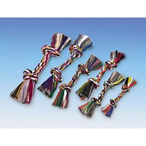 Nobby Bone with 2 Bows Multicoloured Cotton Dog Toy 50 g Nobby Bone with 2 Bows Multicoloured Cotton Dog Toy 50 g