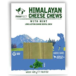 Pawfect Treats Pawfect Himalayan Cheese Chews with Mint for Large Dogs 100% Natural Dental Stick Cleans teeth Removes Plaque and Tartar High protein Grain-free Long lasting chew Pack of 3 (420g/14.81oz) Pawfect Treats Pawfect Himalayan Cheese Chews with Mint for Large Dogs 100% Natural Dental Stick Cleans teeth Removes Plaque and Tartar High protein Grain-free Long lasting chew Pack of 3 (420g/14.81oz)