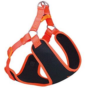Nobby Harness Black Mesh Reflect Orange Length 28-33 cm + 32 cm Width 10 mm Nobby Harness Black Mesh Reflect Orange Length 28-33 cm + 32 cm Width 10 mm