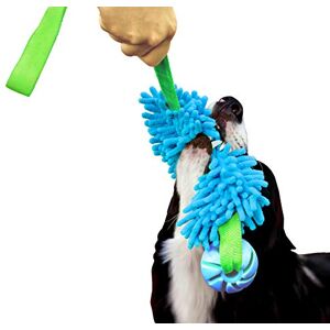 Dingo Waldemar Rutkowski DINGO Floatable Tug Toy with a Flavoured Ball and Bungee Handle, Handmade Dog Chaser for Play, Tug of War, Agility, Fetch, Water Training, Microfiber Blue 15587-2 Dingo Waldemar Rutkowski DINGO Floatable Tug Toy with a Flavoured Ball and Bungee Handle, Handmade Dog Chaser for Play, Tug of War, Agility, Fetch, Water Training, Microfiber Blue 15587-2