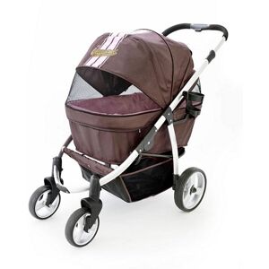 Innopet Pet Stroller, IPS-06/Brown-Pink, dog carrier, trolley, Trailer, Buggy Retro. Foldable pet buggy, pushchair, pram for dogs and cats
