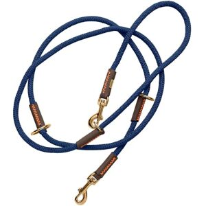 HUNTER Malia Adjustable Dog Lead Colour: Dark Blue/Dark Brown, Smooth Rope and Robust Leather, Adjustable to 3 Positions, Lightweight, Durable, Modern Look, Made in Germany, Size: 8/200 HUNTER Malia Adjustable Dog Lead Colour: Dark Blue/Dark Brown, Smooth Rope and Robust Leather, Adjustable to 3 Positions, Lightweight, Durable, Modern Look, Made in Germany, Size: 8/200