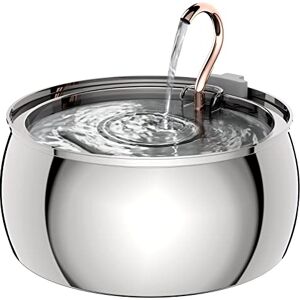 tomxcute Cat Water Fountain, 4.0L/135oz Automatic Stainless Steel Pet Fountain Dog Water Dispenser, Ultra-Quiet Pump and 3 Replacement Filters & for Cats, Dogs, Multiple Pets tomxcute Cat Water Fountain, 4.0L/135oz Automatic Stainless Steel Pet Fountain Dog Water Dispenser, Ultra-Quiet Pump and 3 Replacement Filters & for Cats, Dogs, Multiple Pets
