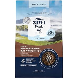 ZIWI Peak Steam & Dried Grass-fed Beef with Southern Blue Whiting, 2.2 kg Natural, High Protein Cat Food Dry, Raw Alternative & Grain Free Complete Dry Cat Food ZIWI Peak Steam & Dried Grass-fed Beef with Southern Blue Whiting, 2.2 kg Natural, High Protein Cat Food Dry, Raw Alternative & Grain Free Complete Dry Cat Food
