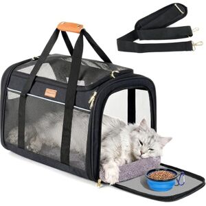 Morpilot Large Pet Carrier Bag, 51×33×33cm Breathable Carry Bag with Washable Cushion, Anti-collapse Travel Handbag for Cats Small Dogs, Perfect for Car Rides Train Trips & Vet Visits Morpilot Large Pet Carrier Bag, 51×33×33cm Breathable Carry Bag with Washable Cushion, Anti-collapse Travel Handbag for Cats Small Dogs, Perfect for Car Rides Train Trips & Vet Visits