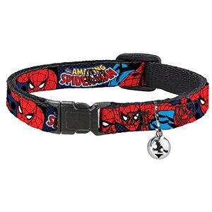 Buckle-Down Buckle Down "Amazing Spider-Man Breakaway Cat Collar, 1/2" x 8-12"/Medium Buckle-Down Buckle Down "Amazing Spider-Man Breakaway Cat Collar, 1/2" x 8-12"/Medium