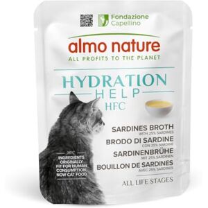 almo nature HFC Hydration Help Wet Cat Food Sardines Broth with Sardines Urinary Support Human-Grade, Gluten-Free, Monoproteic 50g (Pack of 24) almo nature HFC Hydration Help Wet Cat Food Sardines Broth with Sardines Urinary Support Human-Grade, Gluten-Free, Monoproteic 50g (Pack of 24)