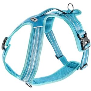 Record Action Alpi Dog Harness Braided Nylon with 3M ScotchLite Reflective Bands, Blue, Size XL, 90-125 cm Record Action Alpi Dog Harness Braided Nylon with 3M ScotchLite Reflective Bands, Blue, Size XL, 90-125 cm