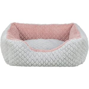 Trixie Dog Bed Kaline Mio, Square, Softs Dog Pillow In Grey/Rose, 50×40Cm, Cosy Dog Bed With Soft Plush Cover 389711 Trixie Dog Bed Kaline Mio, Square, Softs Dog Pillow In Grey/Rose, 50×40Cm, Cosy Dog Bed With Soft Plush Cover 389711