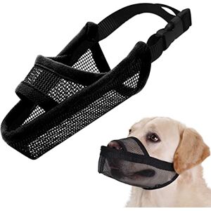 Crazy Felix Nylon Dog Muzzle - Breathable, Adjustable, for Long Snout Dogs Crazy Felix Nylon Dog Muzzle - Breathable, Adjustable, for Long Snout Dogs