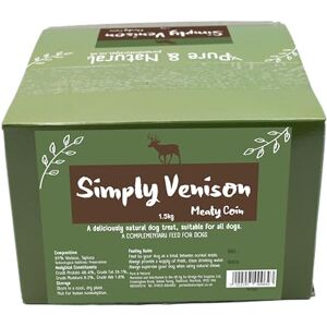 Pure & Natural Meaty Coins Grain Free Dog Treats in 9 Flavours Natural Training Treats for Dogs Healthy Dog Chews & Jerky for Dogs Venison, 1.5kg Pure & Natural Meaty Coins Grain Free Dog Treats in 9 Flavours Natural Training Treats for Dogs Healthy Dog Chews & Jerky for Dogs Venison, 1.5kg