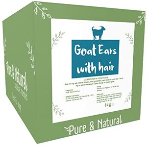 Pure & Natural Goat Ears for Dogs with Hair 100% Natural, Low Fat, High Protein, Hypoallergenic Dog Chews, Gluten Free Dog Treats for Dogs of All Ages 1kg Bulk Box Pure & Natural Goat Ears for Dogs with Hair 100% Natural, Low Fat, High Protein, Hypoallergenic Dog Chews, Gluten Free Dog Treats for Dogs of All Ages 1kg Bulk Box