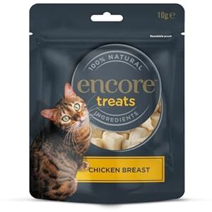 Encore 100% Natural Chicken Breast Cat Treats, Freeze Dried, Grain Free Healthy Cat Snacks 12x10g Encore 100% Natural Chicken Breast Cat Treats, Freeze Dried, Grain Free Healthy Cat Snacks 12x10g
